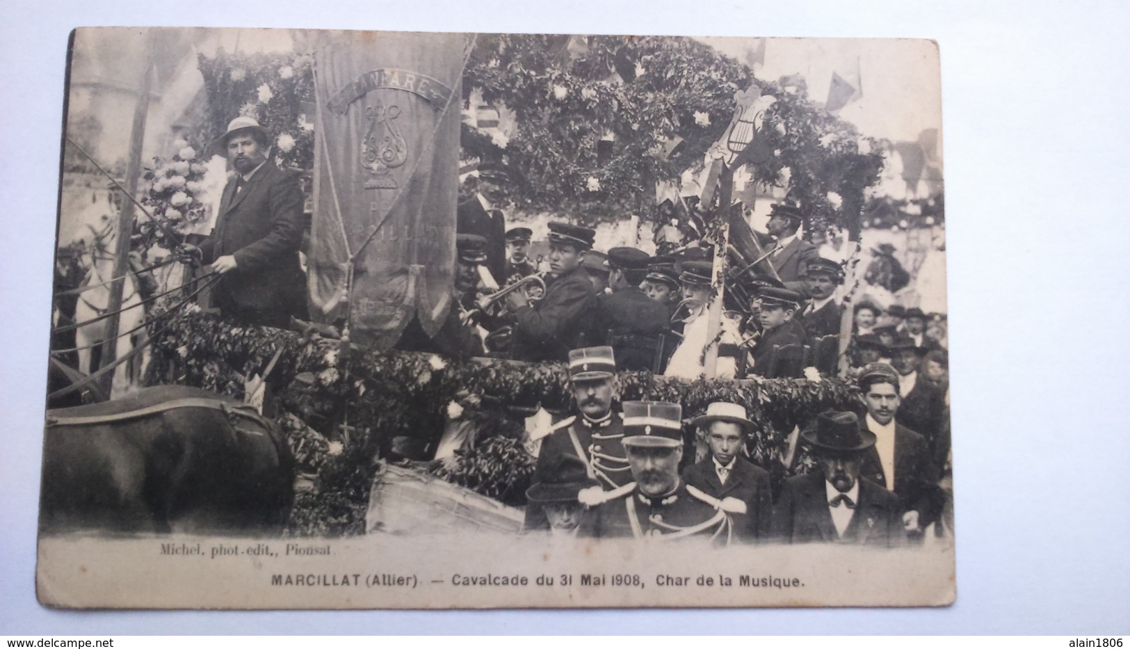 Carte Postale (J3 ) Ancienne De Marcillat , Cavalcade Du 31 Mai 1908 - Autres & Non Classés