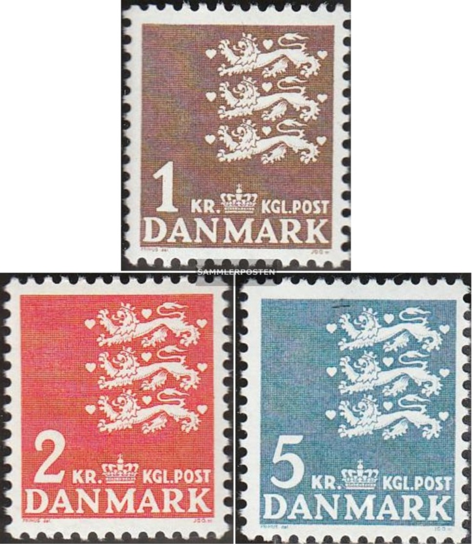 Dänemark 289y-291y (completa.Problema.) MNH 1946 Imperial Crest - Ungebraucht