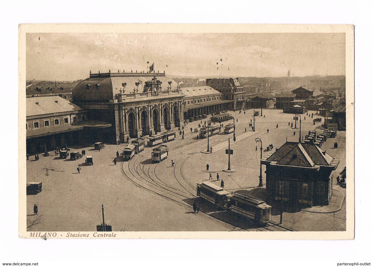 Cartolina / Postcard / Viaggiata / Sent / Milano - Stazione Centrale / 1928 - Milano (Milan)