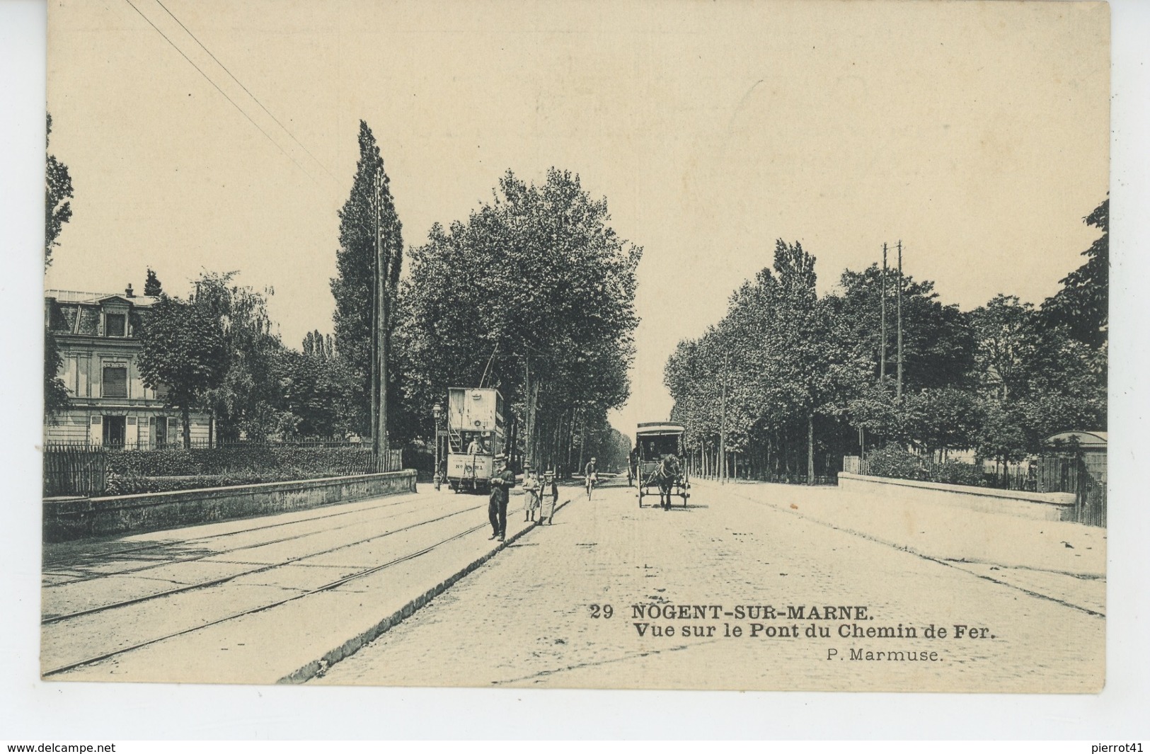 NOGENT SUR MARNE - Vue Sur Le Pont De Chemin De Fer - Edit. MARMUSE - Nogent Sur Marne