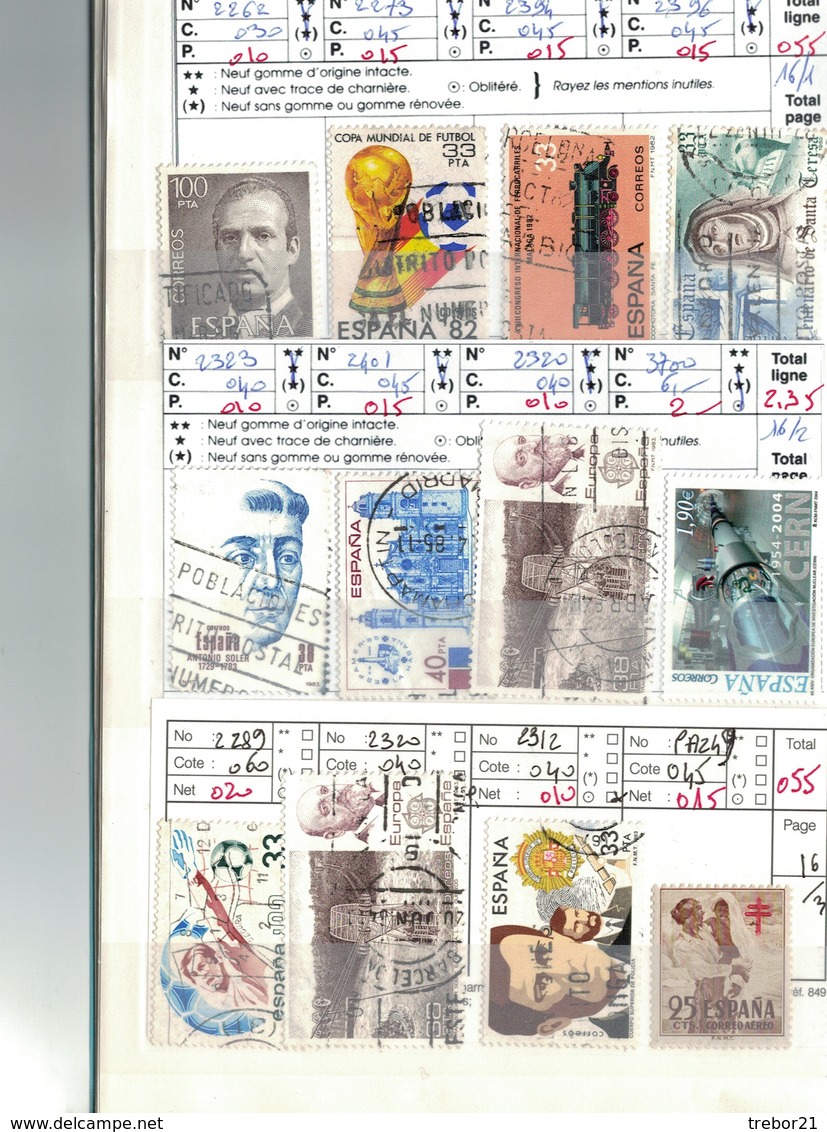 Carnet ESPAGNE-Cote Yvert 987  € - Collections (with Albums)