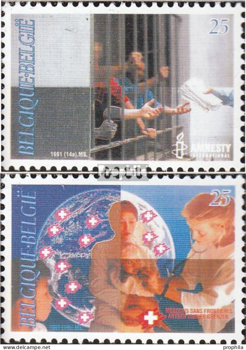 Belgien 2474-2475 (kompl.Ausg.) Postfrisch 1991 Ärzte Ohne Grenzen - Unused Stamps