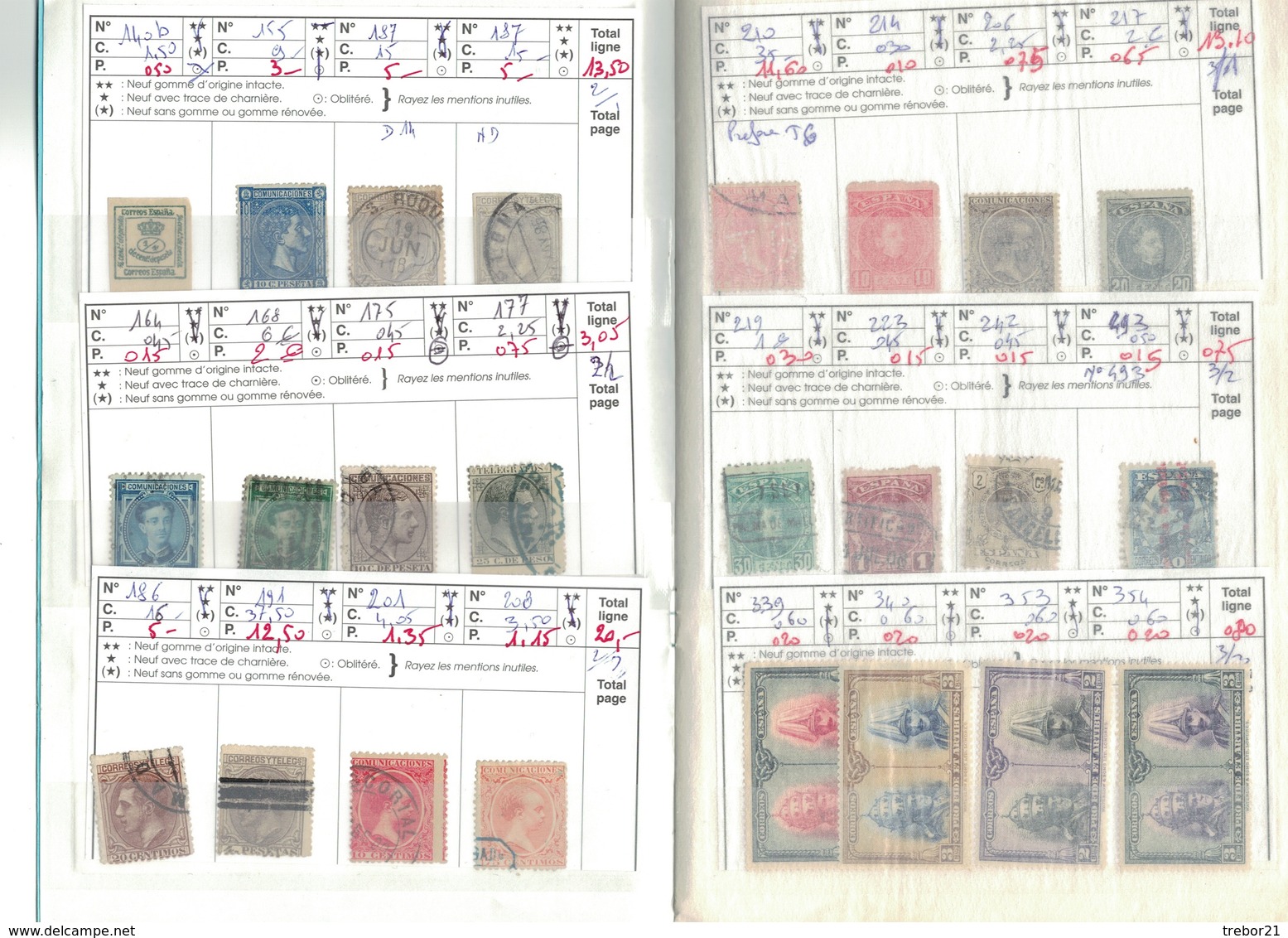 Carnet ESPAGNE  & PORTUGAL- Cote Yvert 515  € - Collections (with Albums)