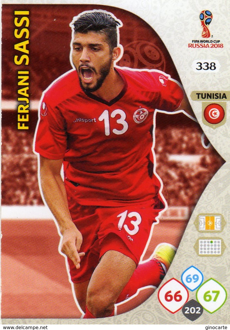 Vignette Panini Football Fifa World 2018 Russia Adrenalyn Xl N° 338 Ferjani Sassi - Other & Unclassified