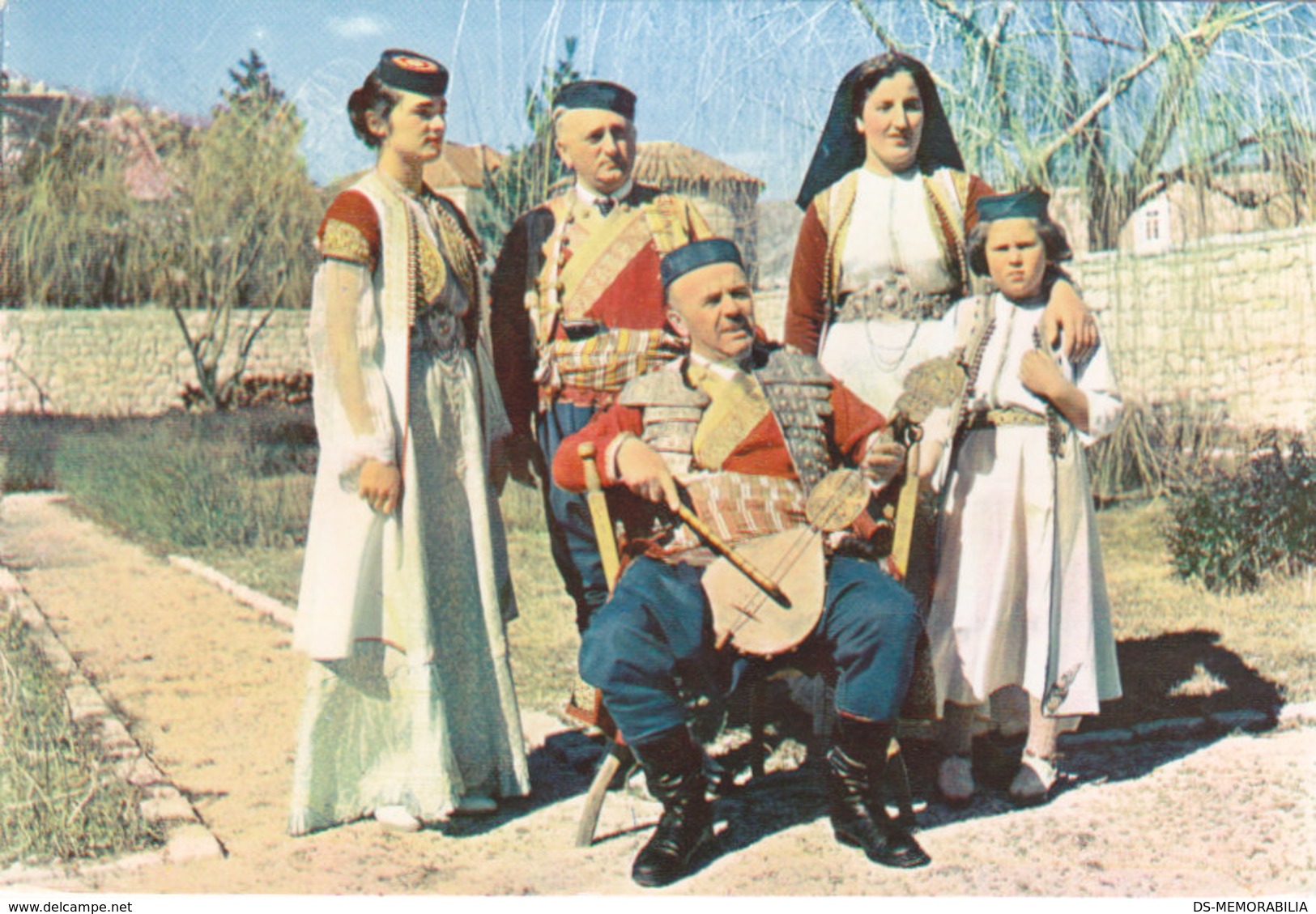 Montenegro Folklore Folk Music Costume Postcard - Europe