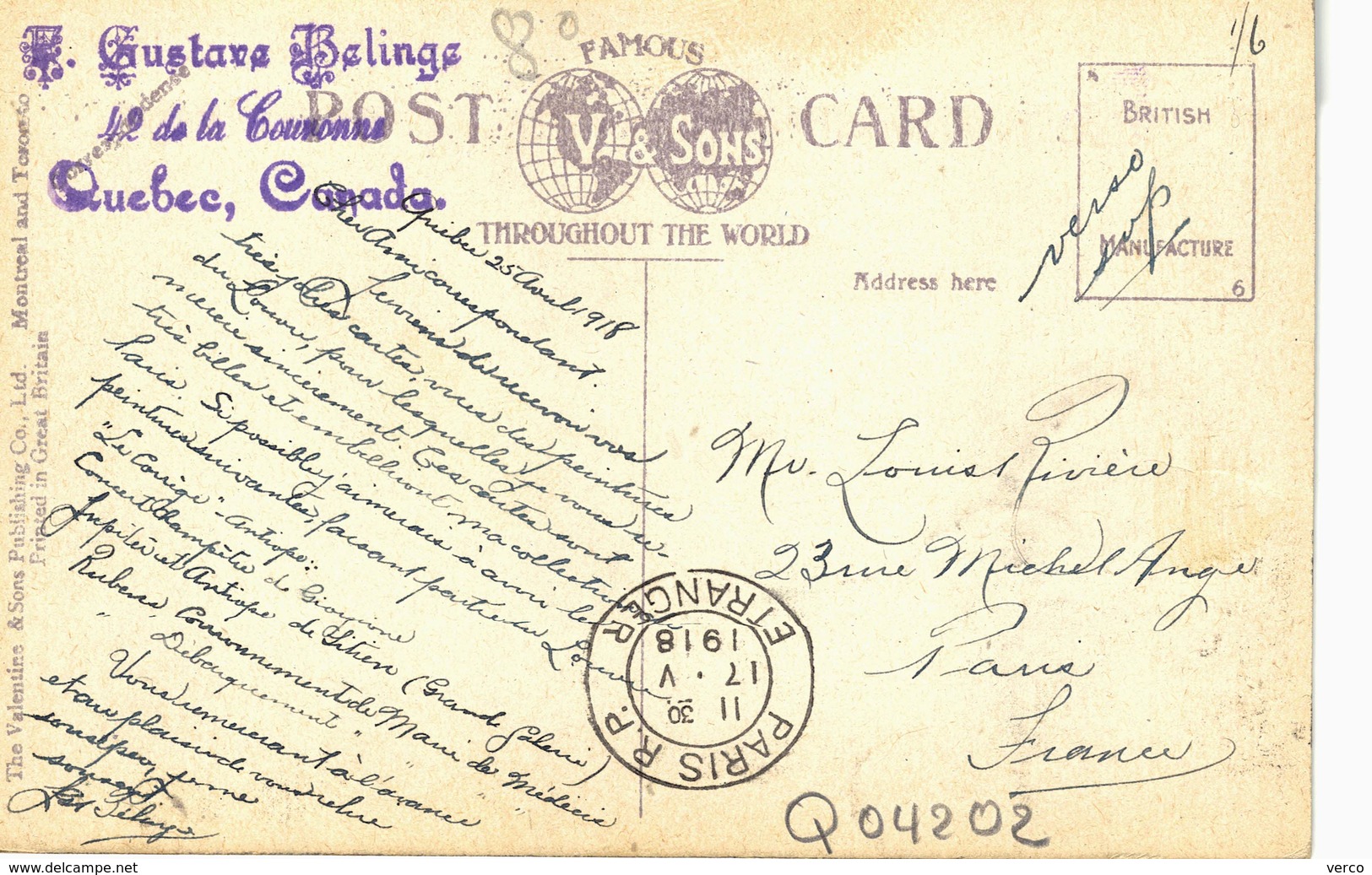 Carte  Postale Ancienne De CHUTES MONTMORENCY - Chutes Montmorency