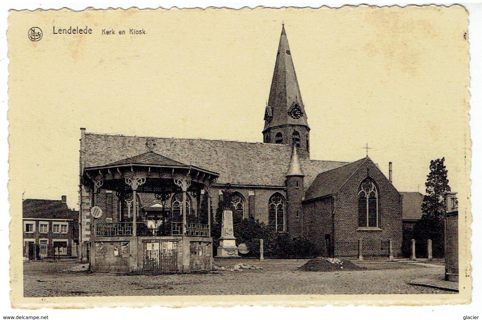 LENDELEDE - Kerk En Kiosk - St Antonius Drukkerij Lendelede - Lendelede