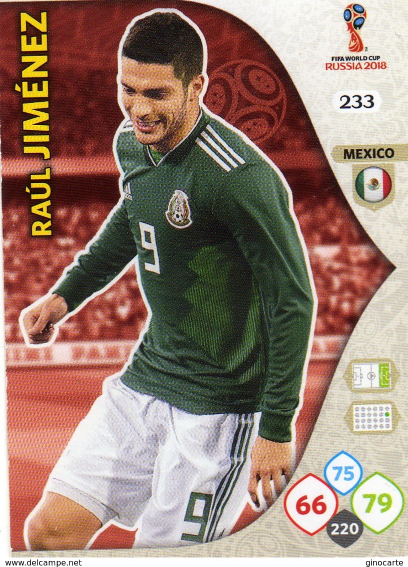 Vignette Panini Football Fifa World 2018 Russia Adrenalyn Xl N° 233 Raul Jimenez - Other & Unclassified