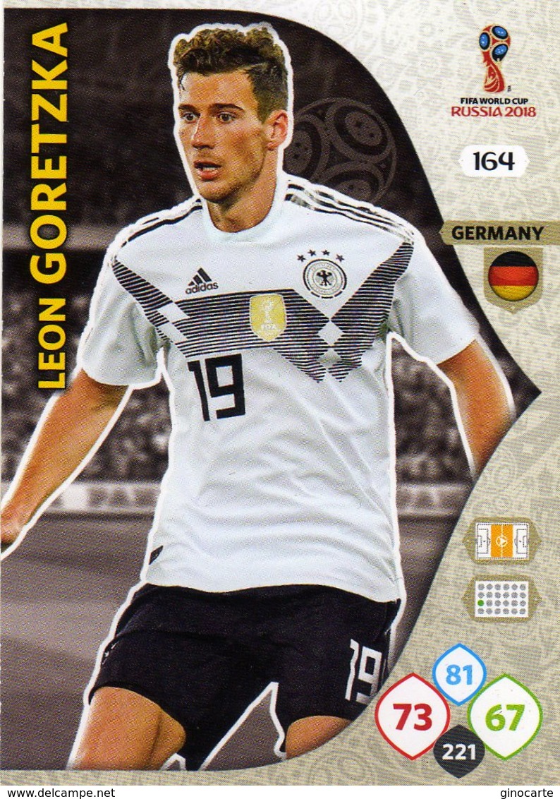 Vignette Panini Football Fifa World 2018 Russia Adrenalyn Xl N° 164 Leon Goretzka - Other & Unclassified