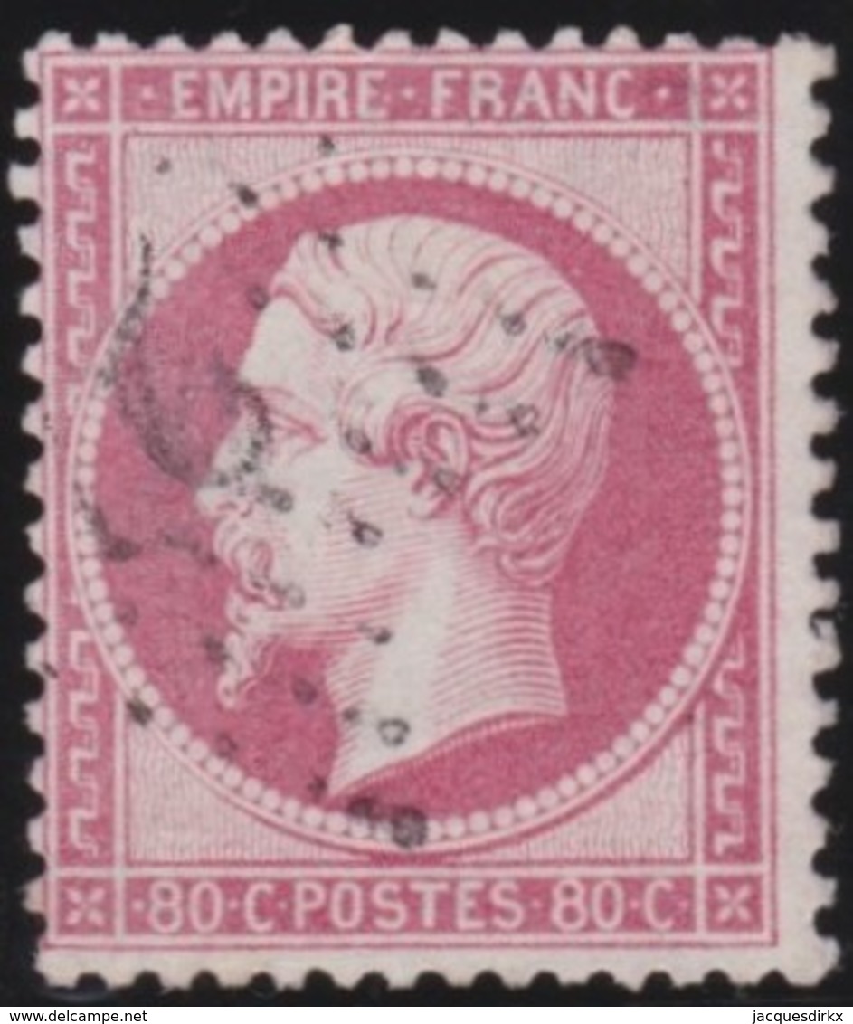 France  .      Yvert   .     24            .                 .         O    .     Oblitéré - 1862 Napoléon III