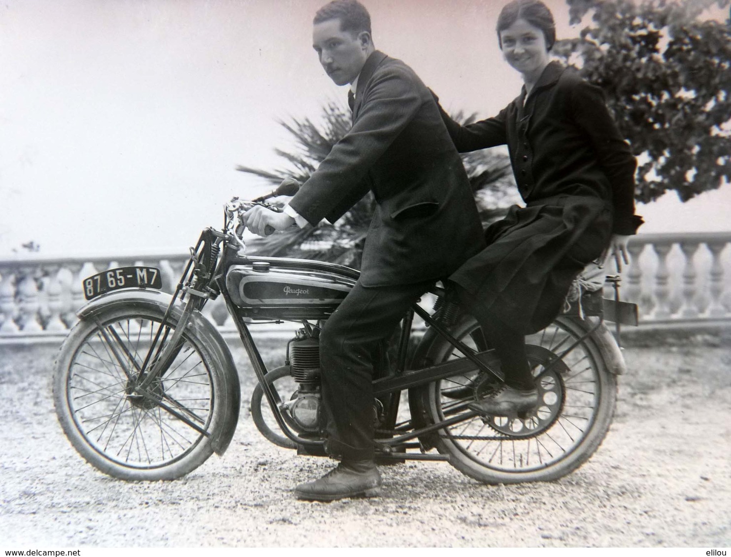 Belle Photo Ancienne !!! Moto Peugeot Années 1920 - Motos