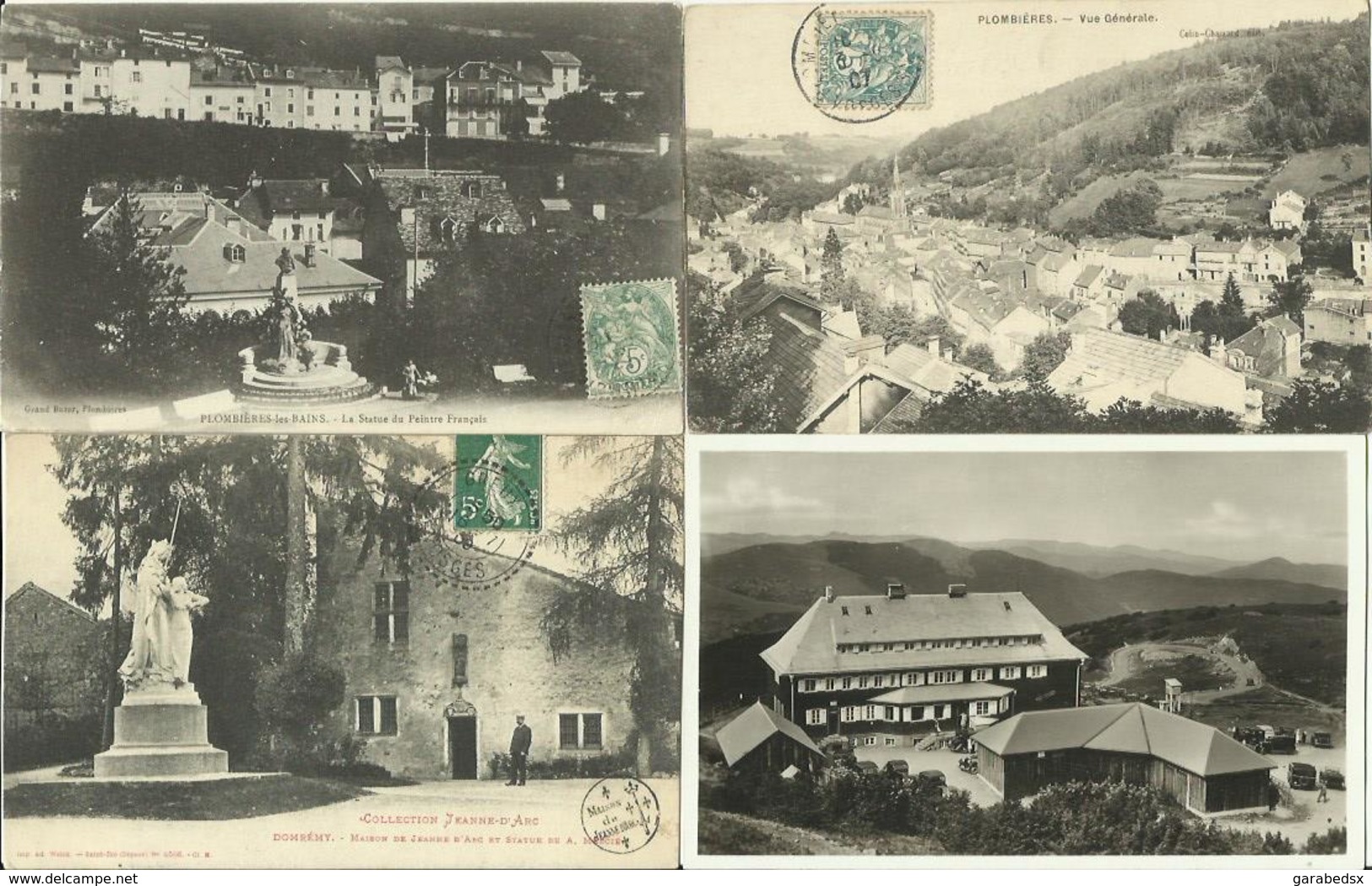 LOT DE 200 CARTES POSTALES ANCIENNES DES VOSGES (88).