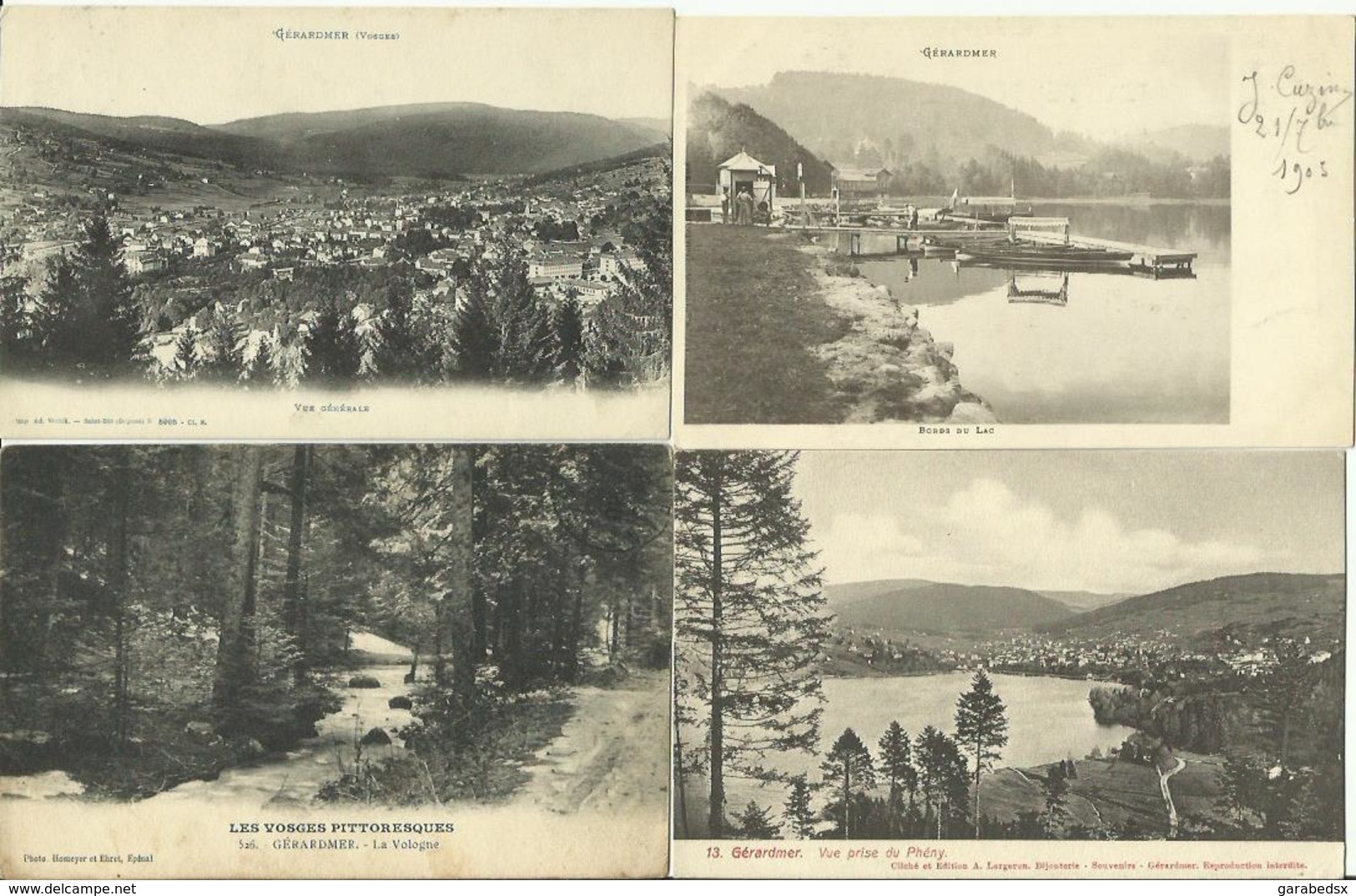 LOT DE 79 CARTES POSTALES ANCIENNES DE GERARDMER (88). - Gerardmer