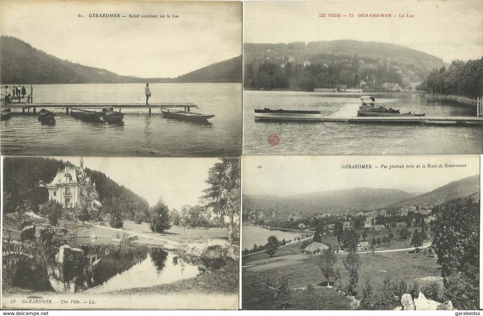 LOT DE 79 CARTES POSTALES ANCIENNES DE GERARDMER (88).