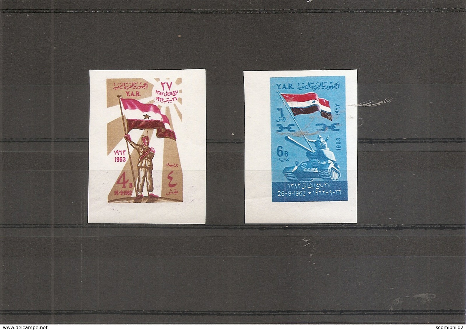 Drapeaux ( 280/281 Non Dentelés XXX -MNH- Du Yémen) - Stamps