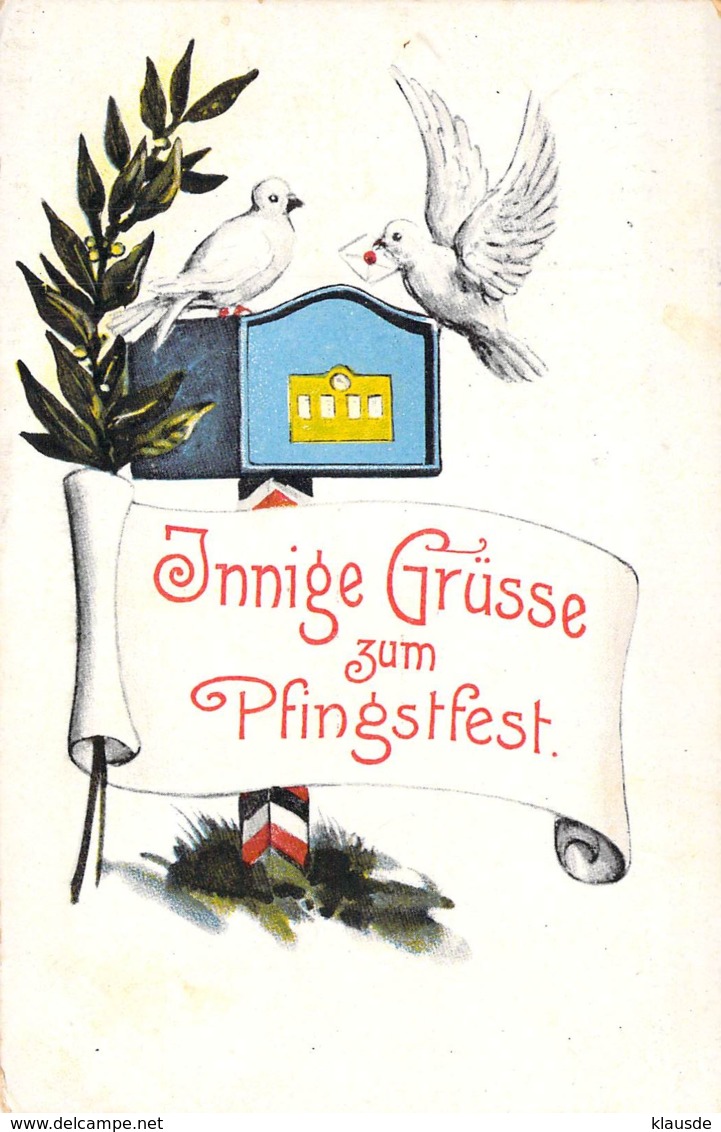 Pfingsten Feldpost 1917 Wiebersweiler Saarburg - Pentecôte