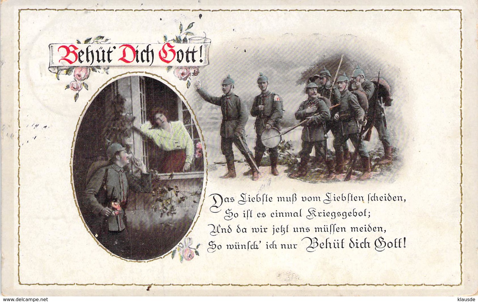 Behüt Dich Gott Feldpost 1916 - Paare