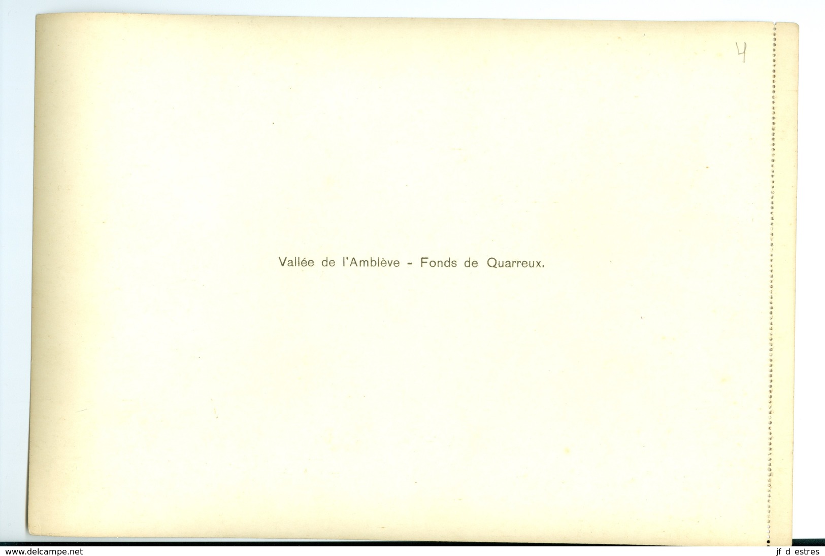Vallée De L'Amblève. Fonds De Quarreux Impression Brillante Sur Carton Vernis Vers 1930 24,4 X 17,5 Cm - Autres & Non Classés