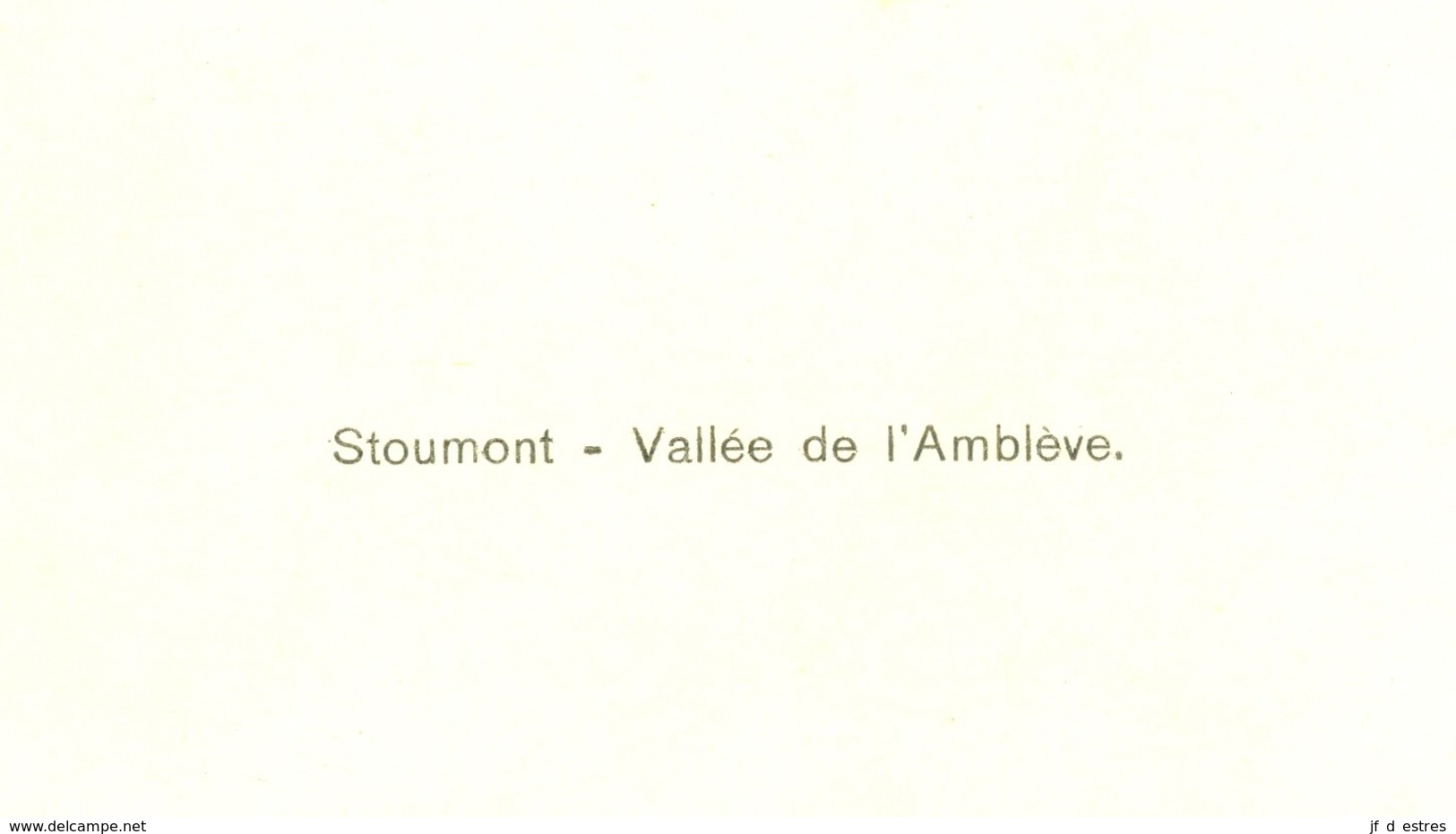 Stoumont Vallée De L'Amblève Impression Brillante Sur Carton Vernis Vers 1930 24,4 X 17,5 Cm - Autres & Non Classés