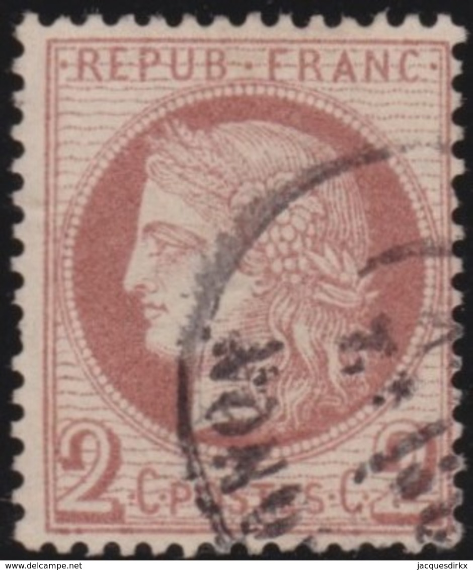 France  .      Yvert    .       51                .     O    .     Oblitéré - 1871-1875 Cérès