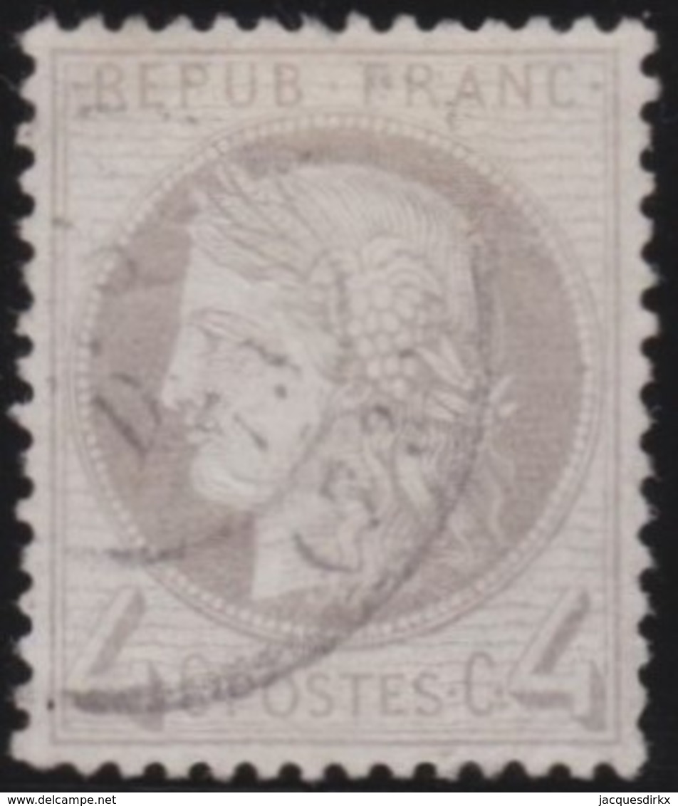 France  .      Yvert    .       52              .     O    .     Oblitéré - 1871-1875 Ceres