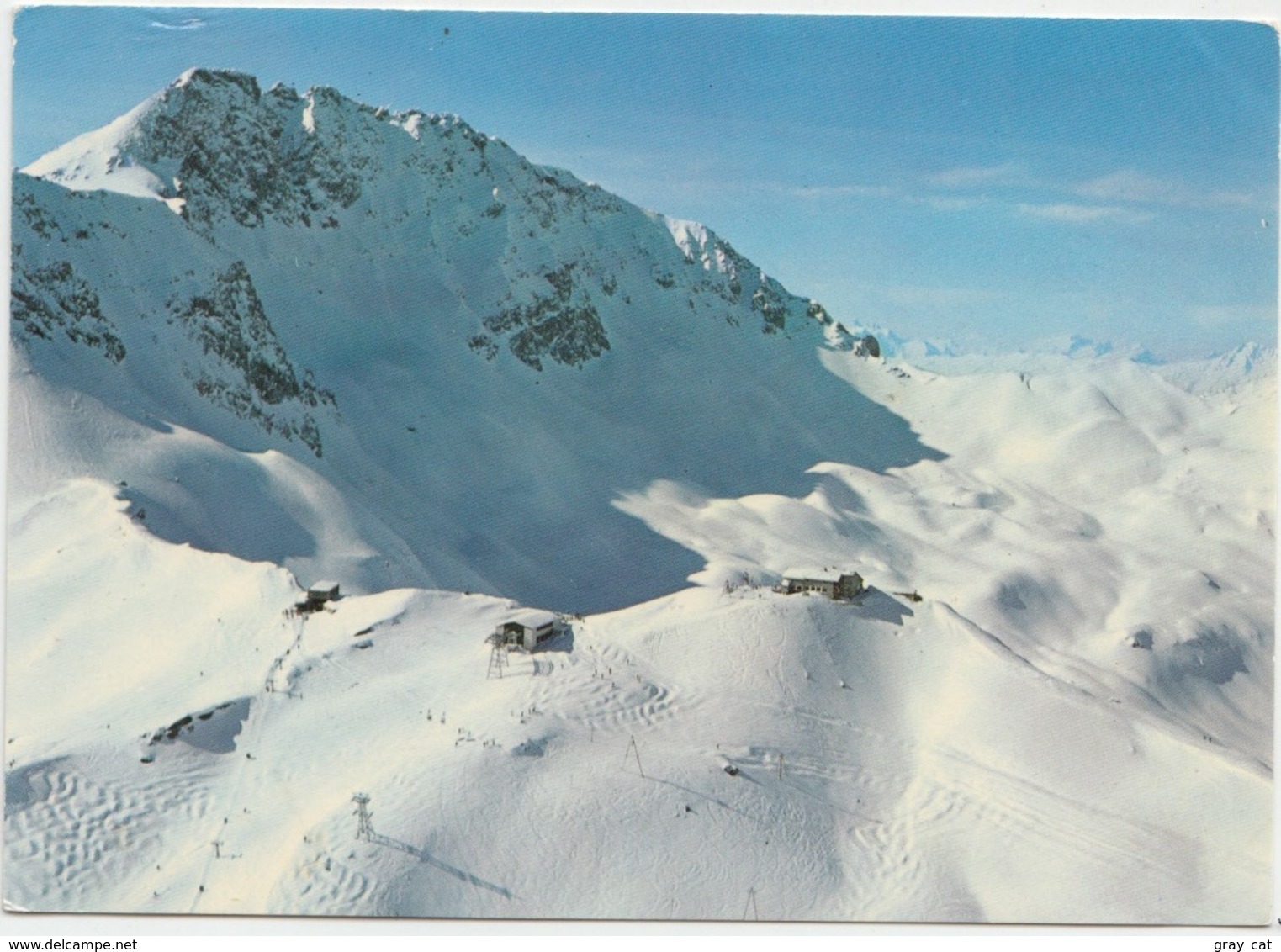 Arosa, Hornlihutte Und Bahn, Hornli - Skigebiet, Switzerland, 1976 Used Postcard [22106] - Arosa