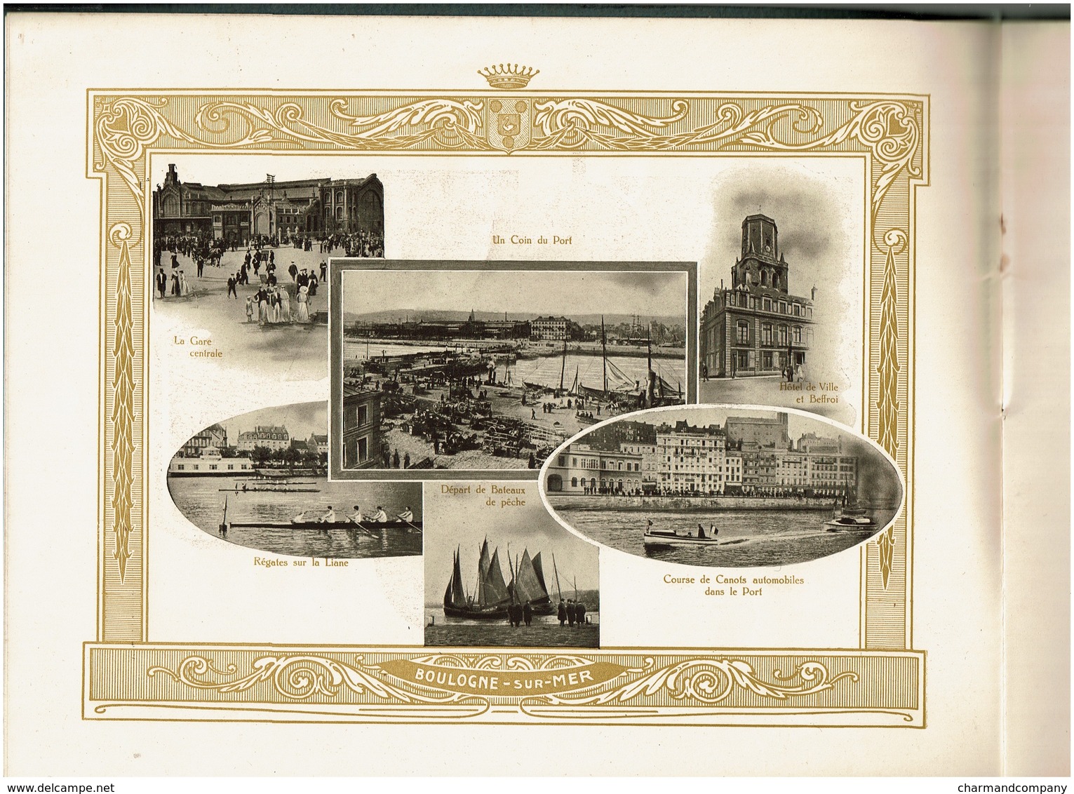 c1900 - Plaquette publicitaire - Boulogne-sur-Mer - 16 pages - nombreuses illustrations - 7 scans