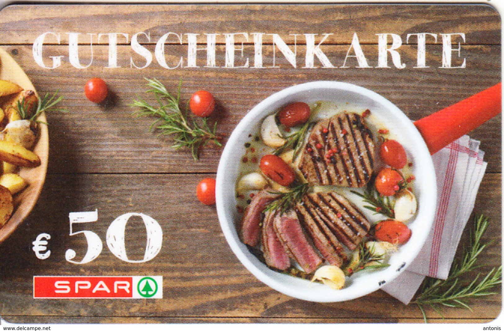 AUSTRIA - SPAR Gift Card 50 Euro, Unused - Gift Cards