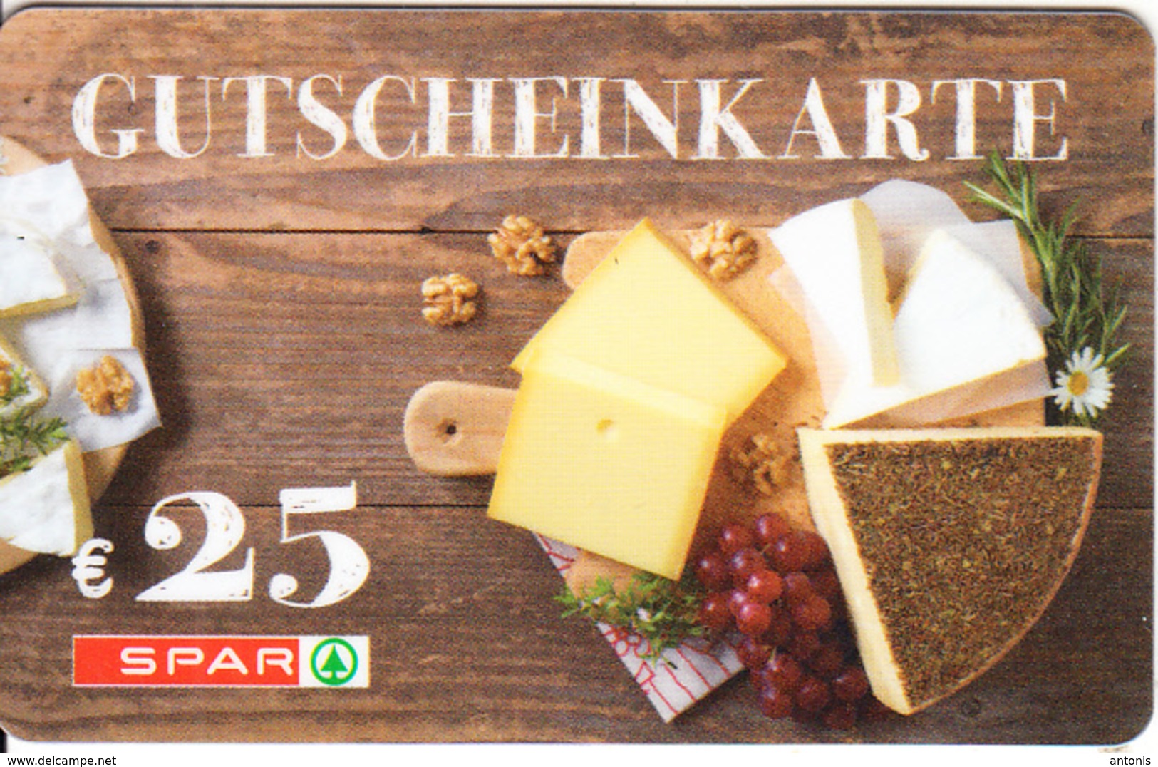 AUSTRIA - SPAR Gift Card 25 Euro, Unused - Cartes Cadeaux