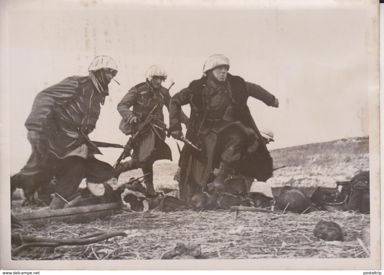 DEUTSCHE INFANTERISTEN GREIFEN AN    1942   KNODLER ATLANTIC   FOTO DE PRESSE - War, Military