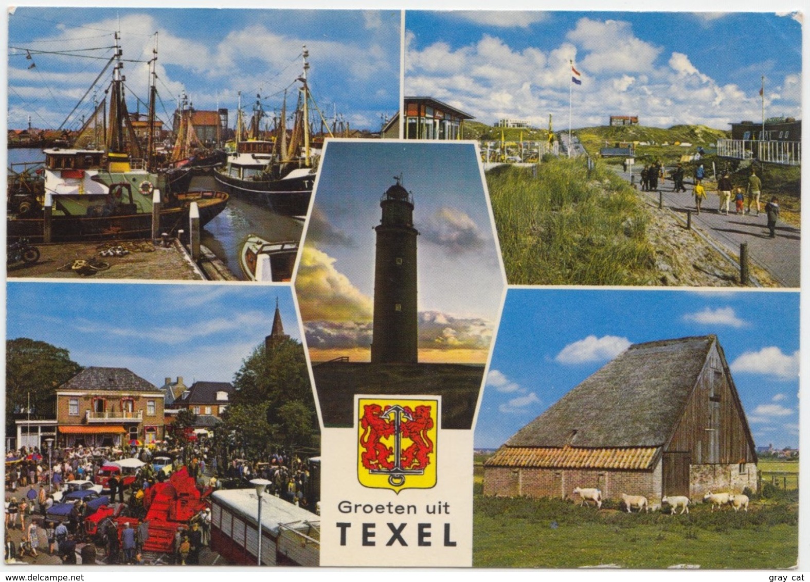 Groeten Uit TEXEL, Netherlands, 1977 Used Postcard [22112] - Texel