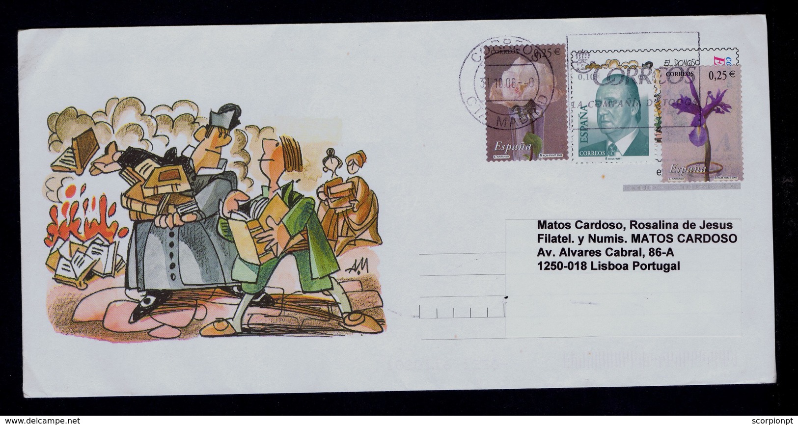 ARMADO CABALIERO "D.QUIXOTE" Comics Arts BD Spain Málaga 2006 Cover Postal Stationery Sp5572 - Bandes Dessinées