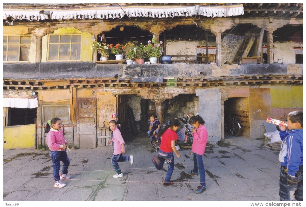 China - Playing Children At Shide Monastery, Lhasa City Of Tibet - Tíbet