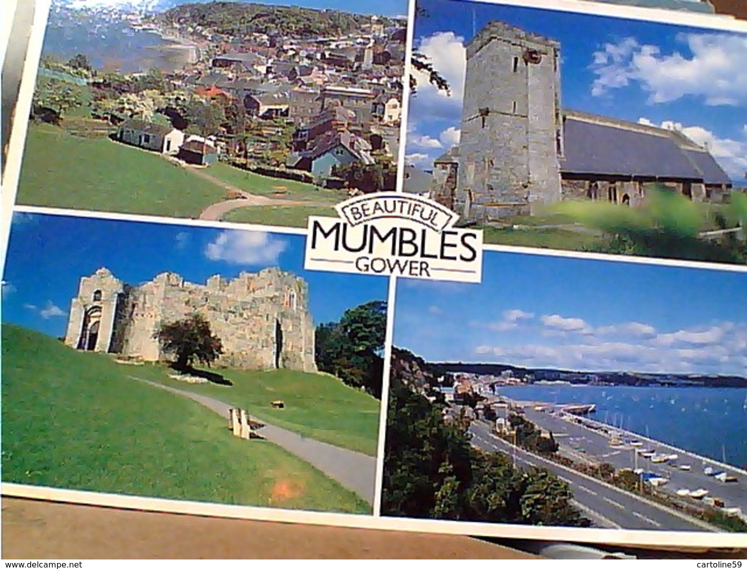 GALLES  MUMBLES  GOWER  Vues Castle Village STAMP SELO TIMBRE  18 P GX5457 - Altri & Non Classificati