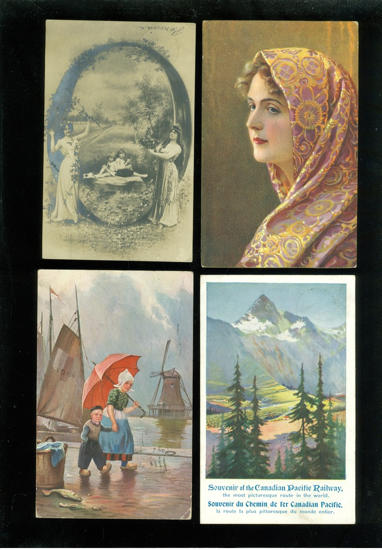 Beau Lot De 60 Cartes Postales De Fantaisie   Mooi Lot 60 Postkaarten Van Fantasie -  60 Scans - 5 - 99 Cartes