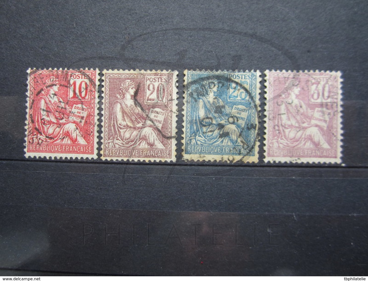 VEND TIMBRES DE FRANCE N° 112 - 115 !!! - 1900-02 Mouchon