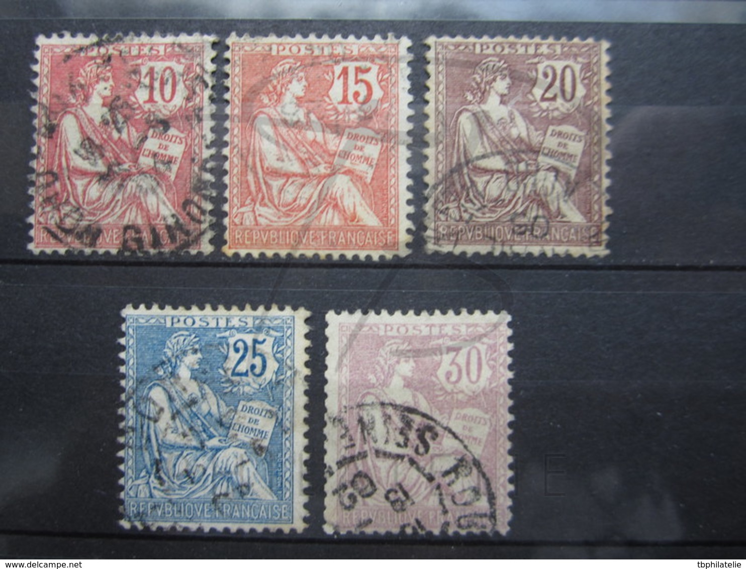 VEND TIMBRES DE FRANCE N° 124 - 128 !!! (b) - 1900-02 Mouchon