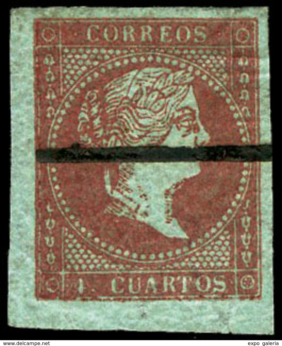 Ed. 0 40F.M Falso Postal. Muestra. Linea Horizontal. - Used Stamps