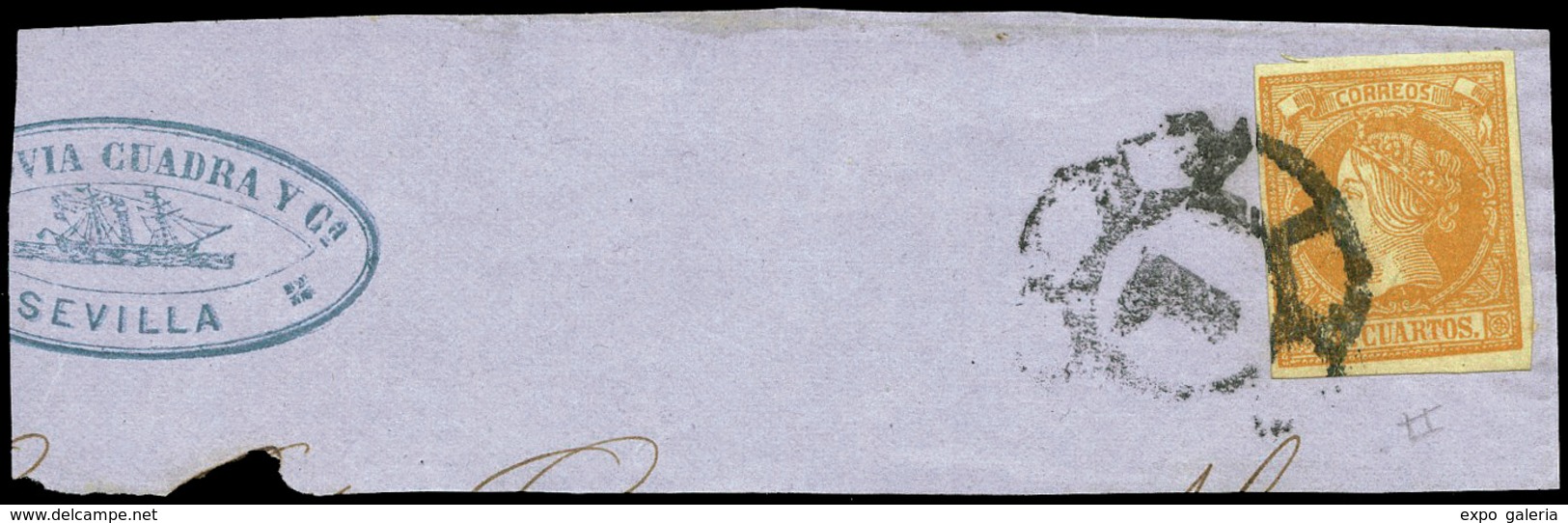 Ed. 52F Falso Postal Tipo 20 (Cat. Graus-Soro) Mat. R.C. “1-Madrid” Marquillado Soro - Used Stamps