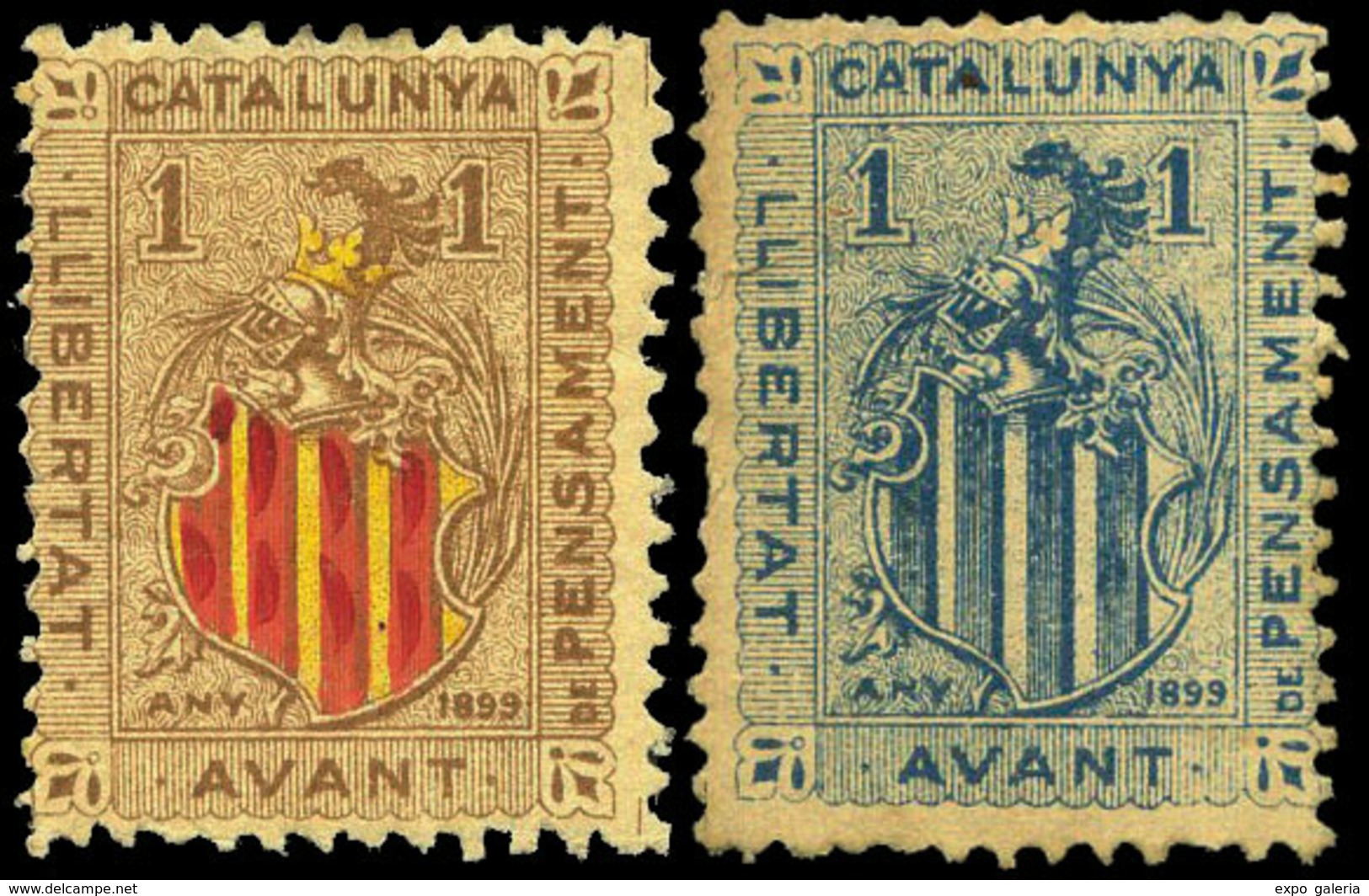 ** S/Cat. 9 Valores. “Catalunya Avant” Raro. - Sonstige & Ohne Zuordnung