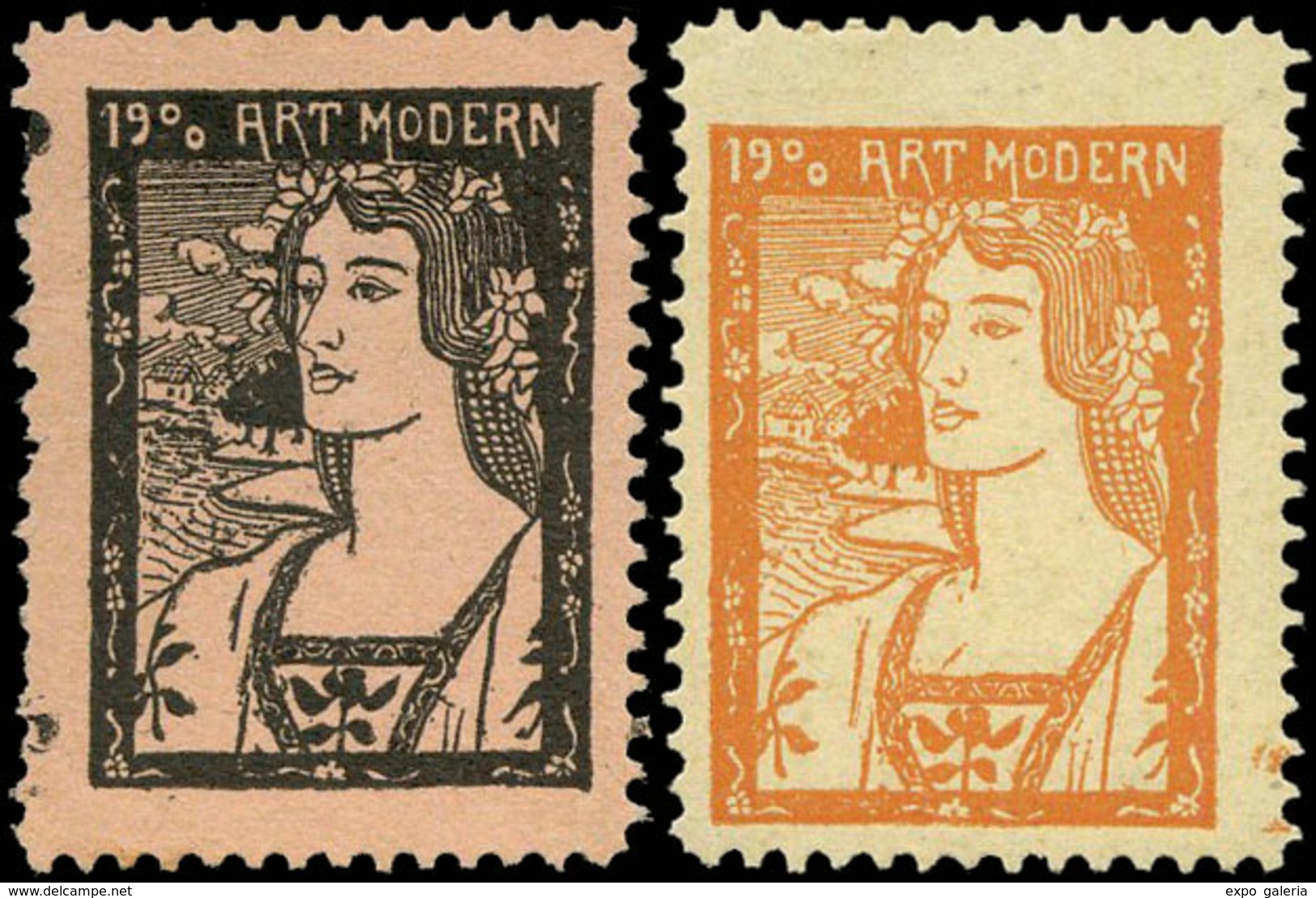 ** S/Cat. 5 Valores. “19.Art.Modern” Rara - Other & Unclassified
