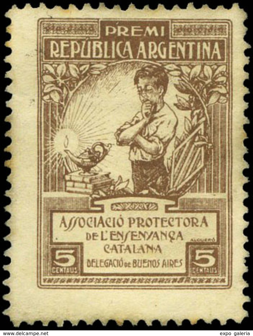 ** S/Cat. 5 Cts. “Associació Protectora De L’ensenyansa Catalana. Delegación De Buenos Aires” - Sonstige & Ohne Zuordnung