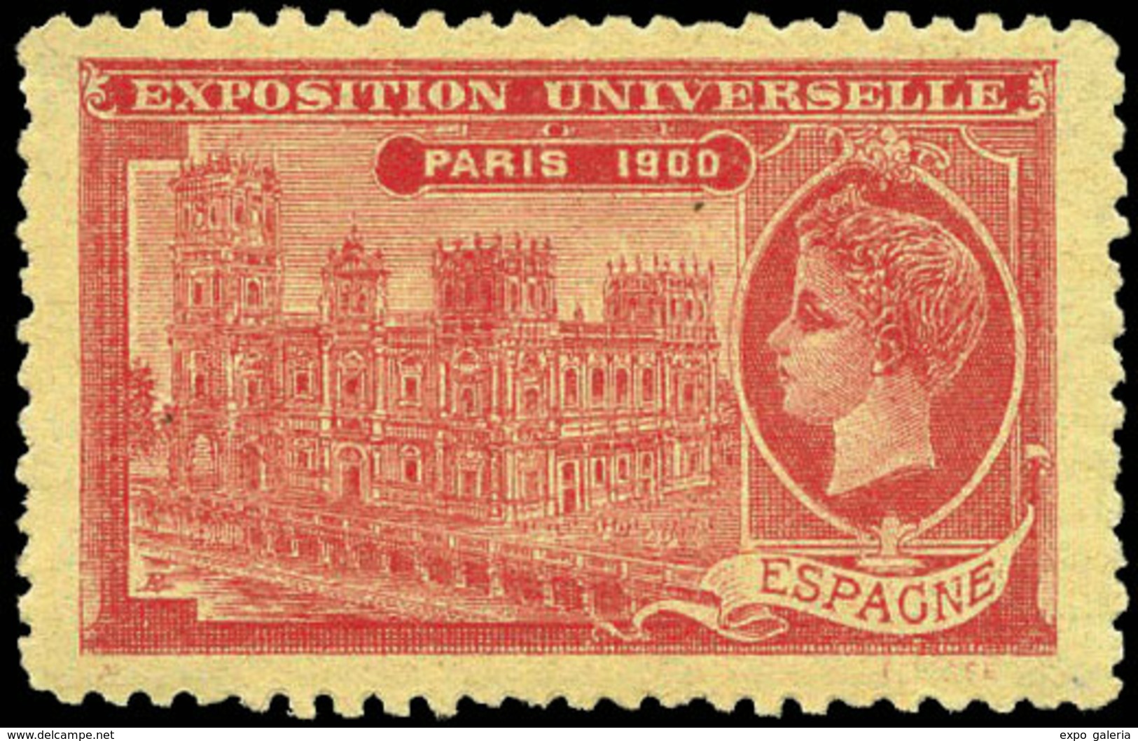 *** S/Cat. 2 Viñetas. “Exposición Universelle Paris 1900-. Espagne” Lujo. Raros. - Andere & Zonder Classificatie