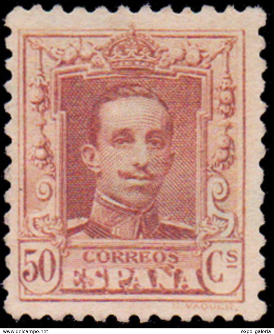 Ed. * 320ec - Error Color. Castaño Rojizo. Marquillado Roig. Raro. Cat. 115€ - Unused Stamps