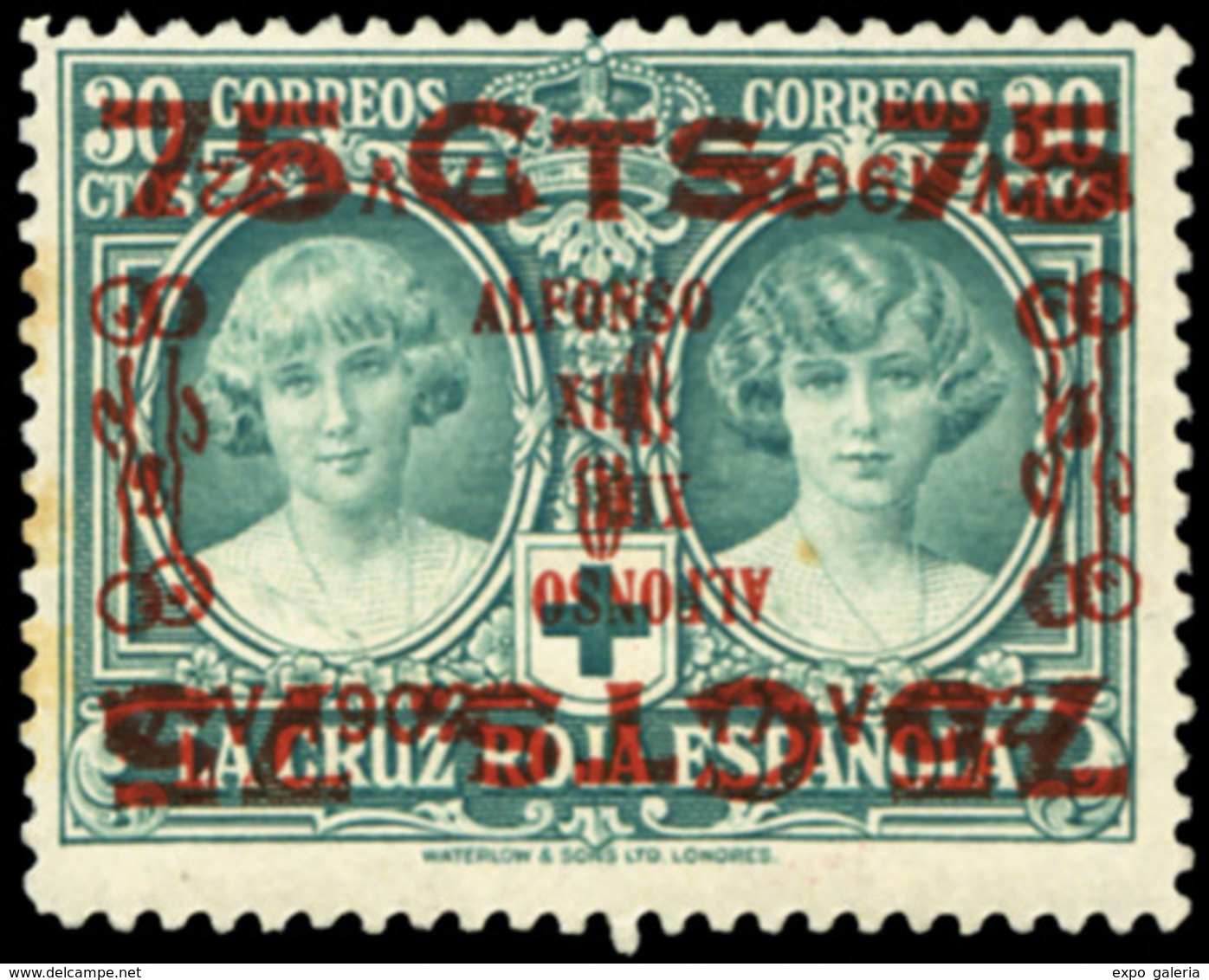 Ed. * 381hhi Habilitación Doble, Una Invertida. Raro. Cat. 320€ - Unused Stamps