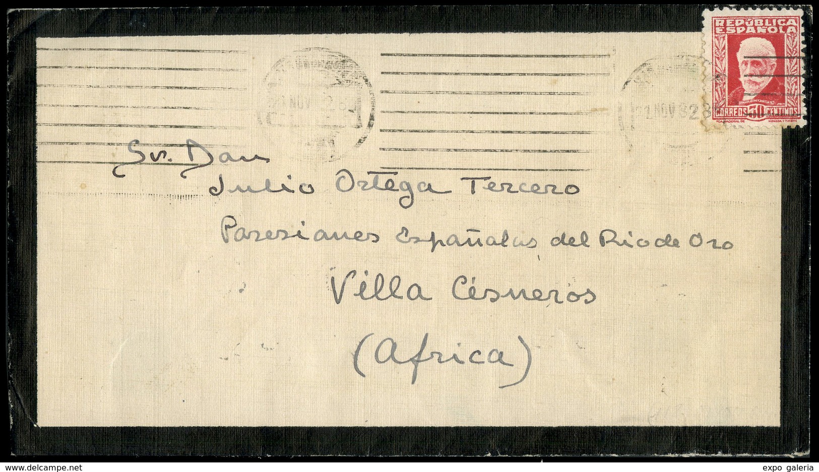 Ed. 669 - Deportados De Villacisneros. Carta Cda A “Julio Ortega” (uno De Los Presos Deportados) 19/Dic/32 - Unused Stamps