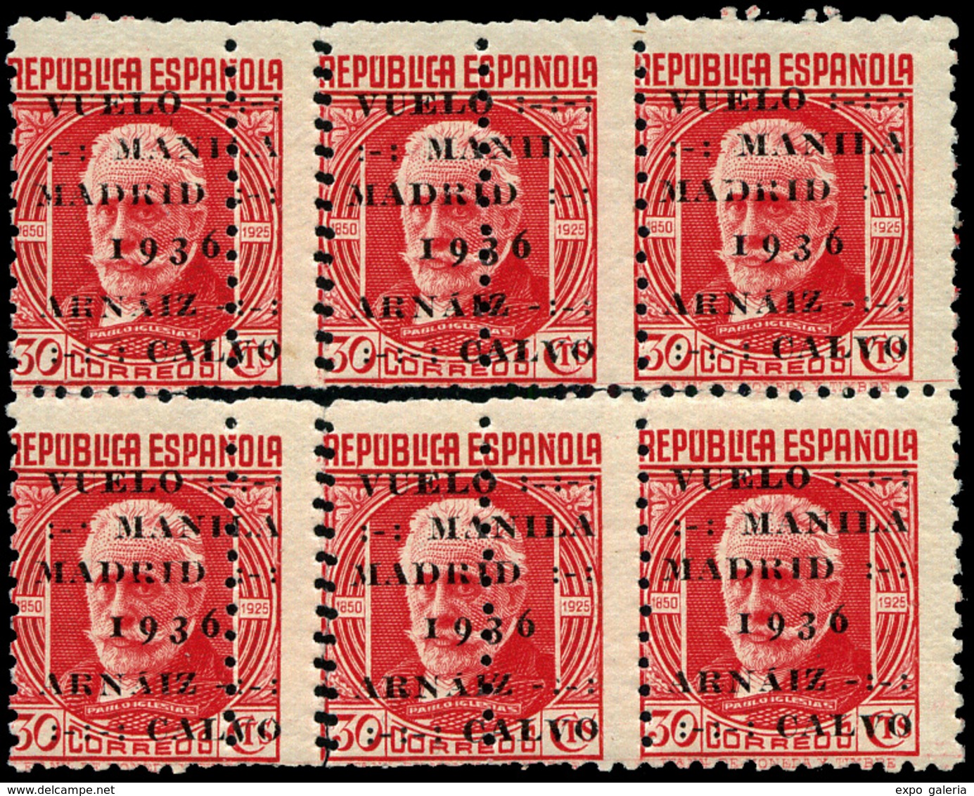 Ed.  *** 741 Bl.6 Variedad Dentado Horizontal Y Vertical Desplazado Y Defectuoso. Precioso - Unused Stamps