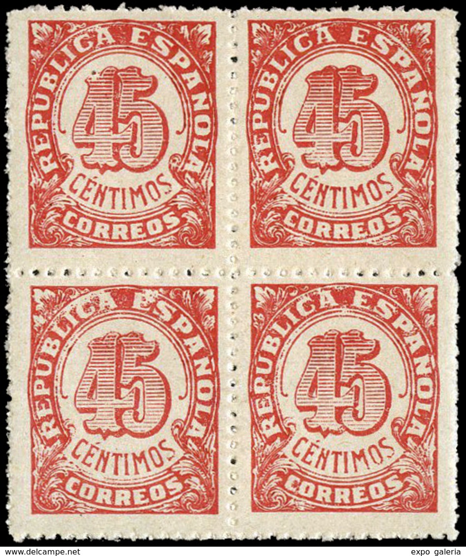 Ed. *** NE 30 Bl.4 Centraje Lujo. Raro. Cat. +510€ - Unused Stamps