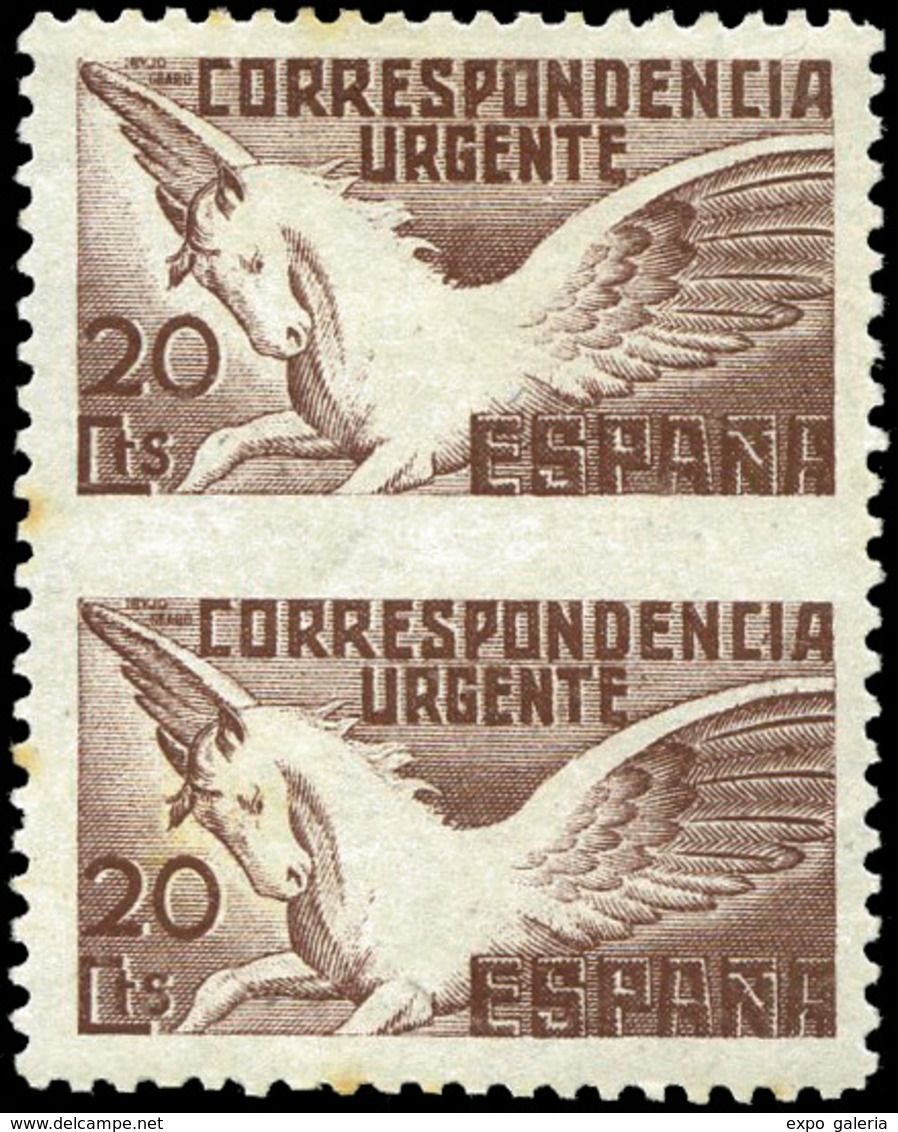 Ed. * 861SPV Pareja Vertical S/Dentar Central. Cat.31€ - Unused Stamps