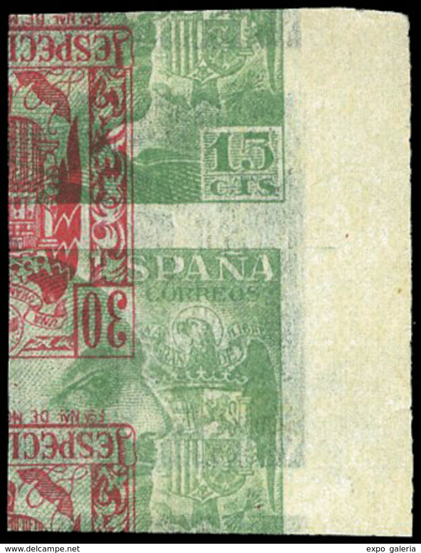 Ed. * 921 Prueba Impresión (sello Franco + Especial Movil). Muy Escaso. - Unused Stamps